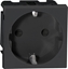 Picture of Orno NOEN GS, gniazdo moduowe 45x45mm 1x2P+Z, typ F schuko, 16A 250V, czarne