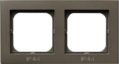 Picture of Ospel Ramka Podwójna IP44 Czekoladowy Metalik SONATA OSPEL