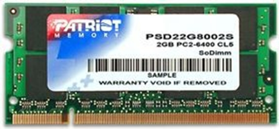 Picture of Pami do laptopa Patriot Signature, SODIMM, DDR2, 2 GB, 800 MHz, CL6 (PSD22G8002S)