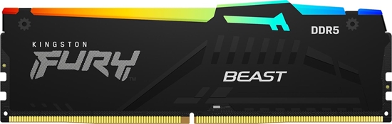 Изображение Pami Kingston Fury Beast RGB, DDR5, 128 GB, 5200MHz, CL40 (KF552C40BBAK4-128)