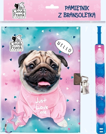 Изображение Pamitnik z kódk + bransoletk Cleo i Fran piesek