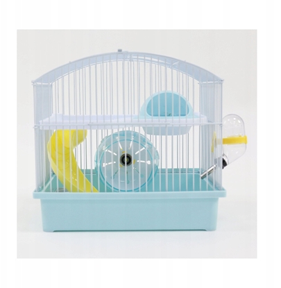 Picture of Panama Pet Klatka dla gryzoni do czasowego pobytu 27x20,5x25,5 cm biao/niebieska