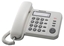Attēls no Telefon stacjonarny Panasonic Panasonic KX-TS520FXW, Corded phone, White / Standard phone with 3-line display, CLIP function, Phone list 50 names and number/ 20 last number memory / MUTE, FLASH, HOLD functions-KX-TS520FXW