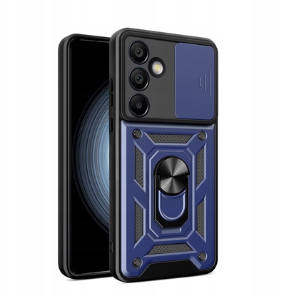 Attēls no Pancerne etui Hybrid Armor Camshield z podstawk i oson aparatu na Samsung Galaxy A26 - niebieskie