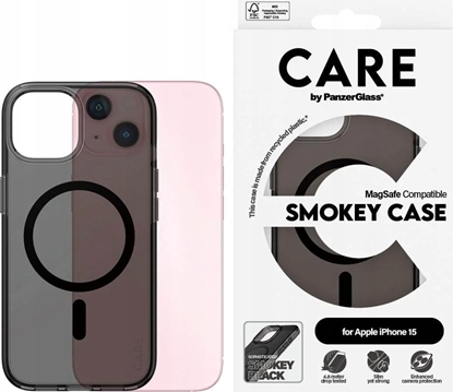 Attēls no PanzerGlass CARE by PanzerGlass Flagship Case iPhone  15 6.1" dymny/smokey MagSafe 1161