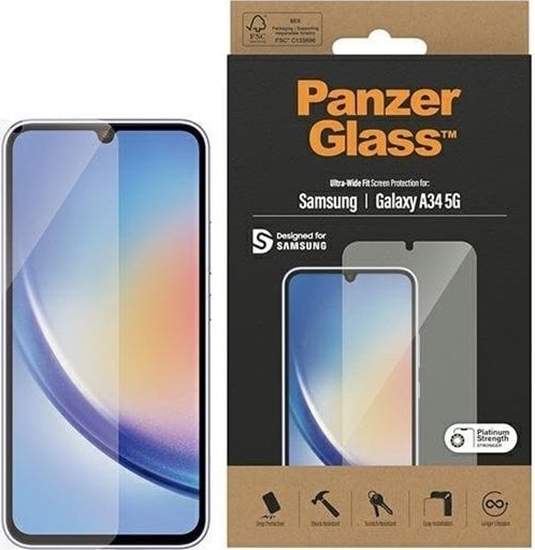 Изображение PanzerGlass Szko hartowane PanzerGlass Ultra-Wide Fit do Samsung Galaxy A34 5G