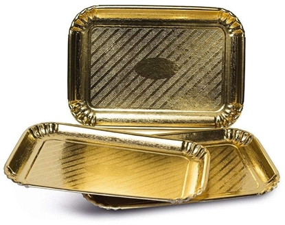 Attēls no Papira paplates zelta krasa komplekts 3 gab. Easy Bake 19 x 28 cm  8006043013429