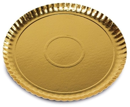 Attēls no Papira paplates zelta krasa komplekts 3 gab. Easy Bake O 24 cm 8006043013450