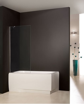 Attēls no Parawan nawannowy Sanplast Free Line 1-czciowy szko przejrzyste, profil srebrny (600-260-0520-42-401)