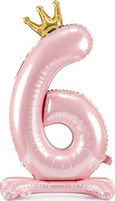 Attēls no PartyDeco Stoj±cy balon foliowy 6 jasny ró 84cm