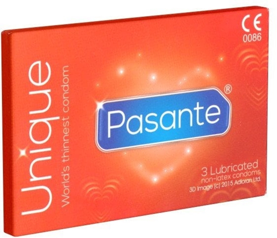 Picture of PASANTE_Unique ultra cienkie prezerwatywy nie lateksowe dla alergików 3szt