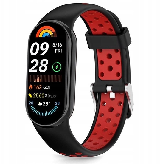 Изображение Pasek Tech-Protect IconBand Air Xiaomi Smart Band 8 / 9 / 10 / NFC Black/red