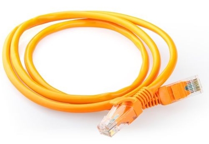 Изображение Patch cord kategoria 5e osłonka zalewana 0.5m pomarańczowy