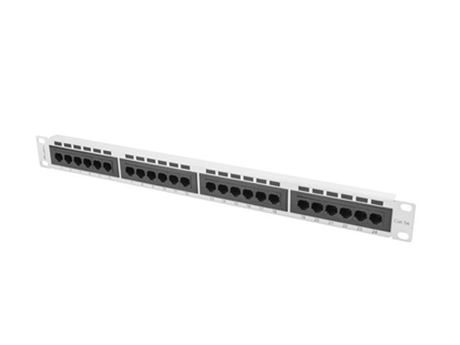 Изображение Lanberg Patchpanel 24-Port 1U 19" Cat. 5E UTP grau