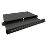 Picture of Roline 19" 1U Fiber Optic Patch Panel, for 16 Keystones, black