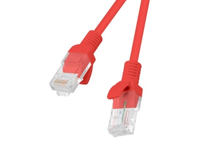 Изображение PATCHCORD KAT.5E 0.25M CZERWONY FLUKE PASSED LANBERG 10-PACK