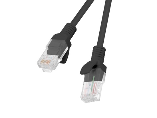Изображение Lanberg | Patchcord CAT.5E UTP | PCU5-10CC-0100-BK | 1 m | Black