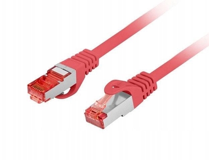 Изображение PATCHCORD KAT.6 S/FTP LSZH CU 2M CZERWONY FLUKE PASSED LANBERG
