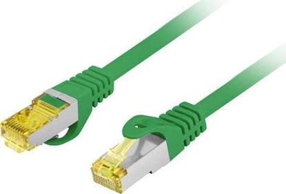 Attēls no Lanberg PATCHCORD KAT.6A S/FTP LSZH CU 1M ZIELONY FLUKE PASSED LANBERG