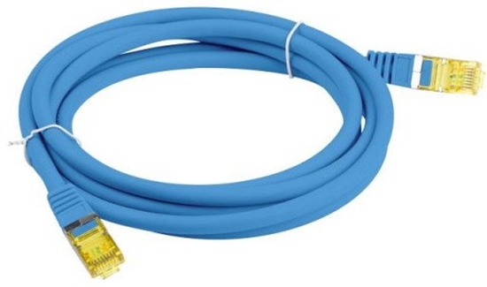 Изображение Patchcord Lanberg S/FTP kat.6A 10m LSZH CU fluke passed niebieski