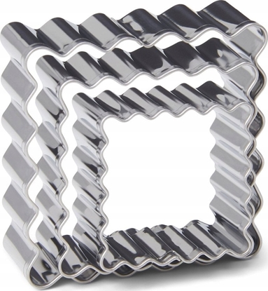 Picture of Patisse 3-czciowy zestaw kwadratowych foremek do ciastek ze stali nierdzewnej (P-02036)