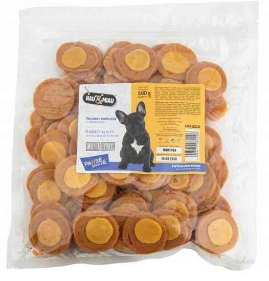Изображение Pausesnack przysmak dla psa, talarki krlicze o smaku sera, 500g