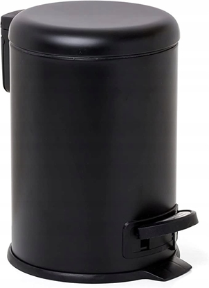 Attēls no Pedal bucket 3L Nordic stainless steel/black 8411801235348