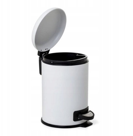 Picture of Pedal bucket 3L Nordic stainless steel/white 8411801235324