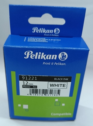 Picture of Pelikan Schriftband 91221 für DYMO schwarz auf weiß kompatibel