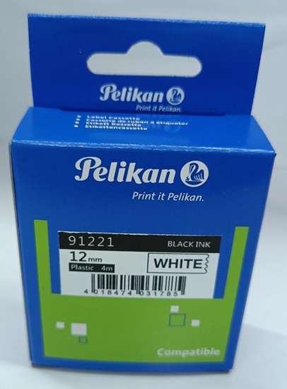 Picture of Pelikan Schriftband 91221 für DYMO schwarz auf weiß kompatibel