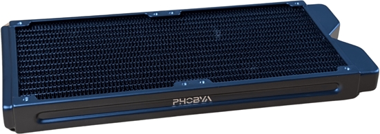 Picture of Phobya R27-S280 Radiator, 280 mm Radiator, 18 FPI, Kupferlamellen, 2x G1/4-Zoll-Anschlüsse  schwarz