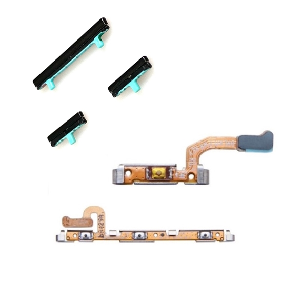 Изображение Pilna komplekta Skaļuma poga strāvas slēdzis priekš Samsung Galaxy G950 / G955 / N950 S8 / S8 + Original Black