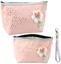 Picture of Piórnik Kosmetyczka Kokardka Byszczce Kropki Pudrowy Ró 23x16cm LEAN