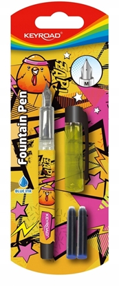Picture of Pióro wieczne KEYROAD, 2 naboje, blister, mix kolorów