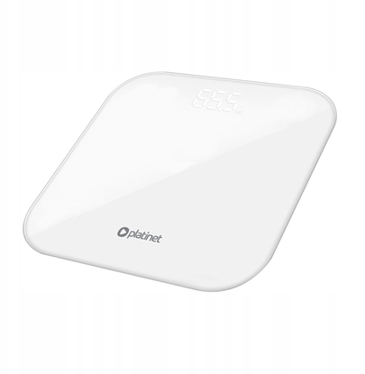Picture of PLATINET WAGA BATHROOM BODY SCALE 180KG 28X28CM WHITE 46022