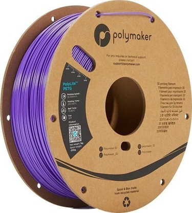 Attēls no Poly Filament Polymaker PolyLite PETG 1,75mm 1kg - Purple}