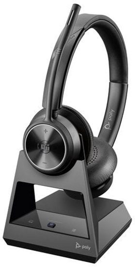 Picture of Poly Savi 8245-M DECT 1880-1900 MHz Headset +USB-A to Micro USB Cable Customer Special 9 EMEA - INTL English Loc  Euro plug