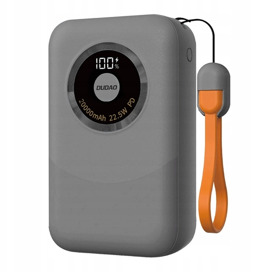 Picture of Powerbank Dudao K21 Mini 10000mAh 22.5W USB-A / USB-C - szary
