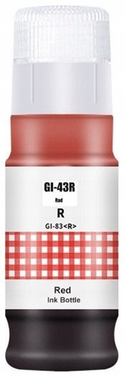 Picture of PRISM Canon Tusz GI-43R Red 8k 100% new 70ml ink bottle