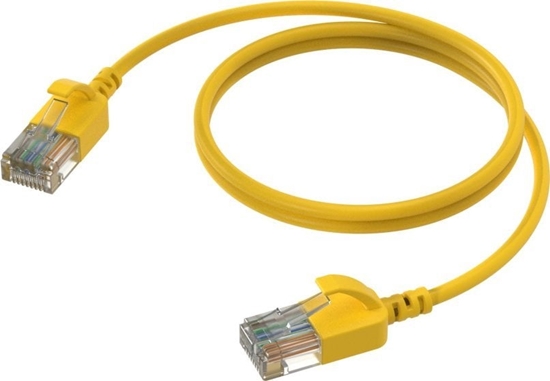 Picture of Procab PROCAB CSD560Y/1.5 Kabel sieciowy Slimline - CAT6A RJ45 - RJ45 U/UTP Wersja óta - 1,5 ma