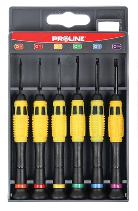 Picture of Pro-Line Wkrtaki zegarmistrzowskie Torx 6szt. Ni-Cr-Mo 10225