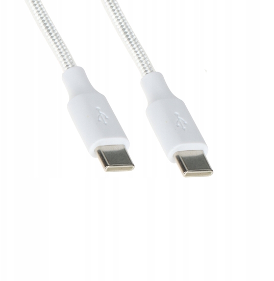 Изображение Kabel USB Canyon USB-C - USB-C 2 m Biay (CHAR-CC-2M-100W)