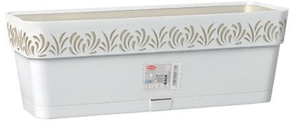 Attēls no Puku kaste ar paliktni Gaia 50x18x17cm balta 8003507888005