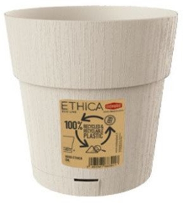 Attēls no Puku pods ar paliktni Ethica O15x15cm balts 8003507680005