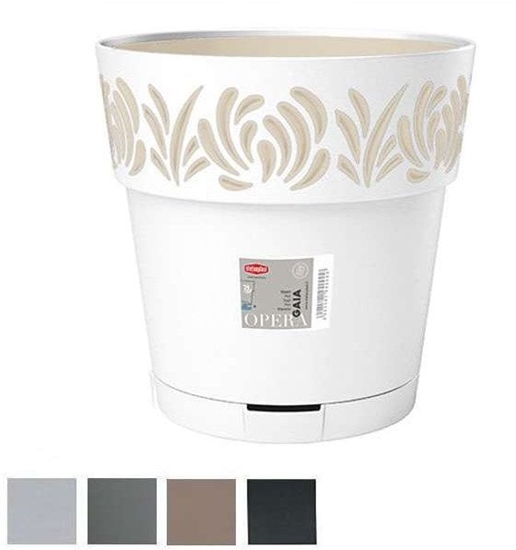 Picture of Puku pods ar paliktni Gaia O25x25cm balts 8003507885004