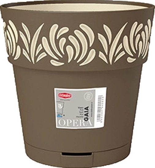 Picture of Puku pods ar paliktni Gaia O25x25cm bruns 8003507885028