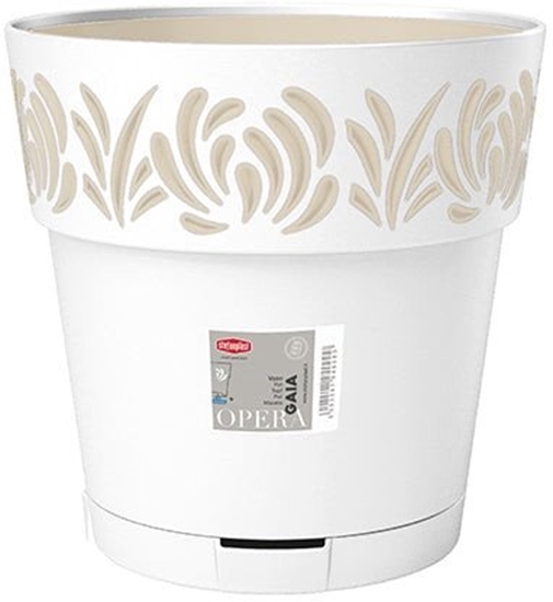 Picture of Puku pods ar paliktni Gaia O30x29cm balts 8003507886001