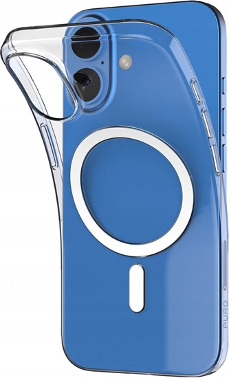 Picture of Puro Puro 03 Mag MagSafe Silicone Case for iPhone 16 Plus - Transparent