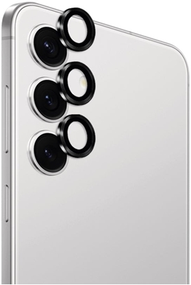 Изображение PURO PUSDGLS25TR, Samsung, Galaxy S25, Dustproof, Impact resistant, Scratch resistant, Shock resistant, Black, Transparent, 3 pc(s)