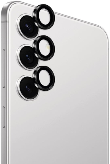 Изображение PURO PUSDGLS25TR, Samsung, Galaxy S25, Dustproof, Impact resistant, Scratch resistant, Shock resistant, Black, Transparent, 3 pc(s)